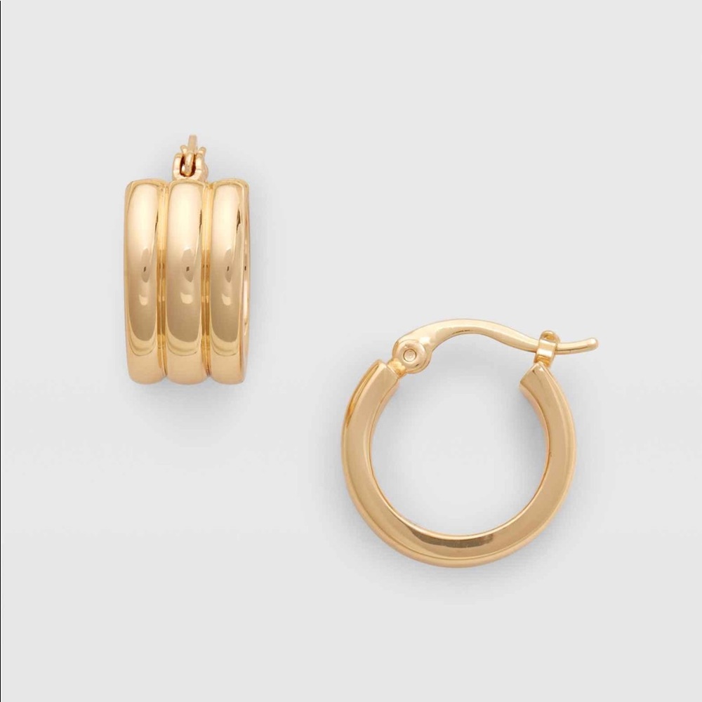 Club Monaco Ridge Hoop Earring